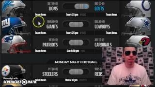 NFL Weekly Pick Em 2016 Week 1