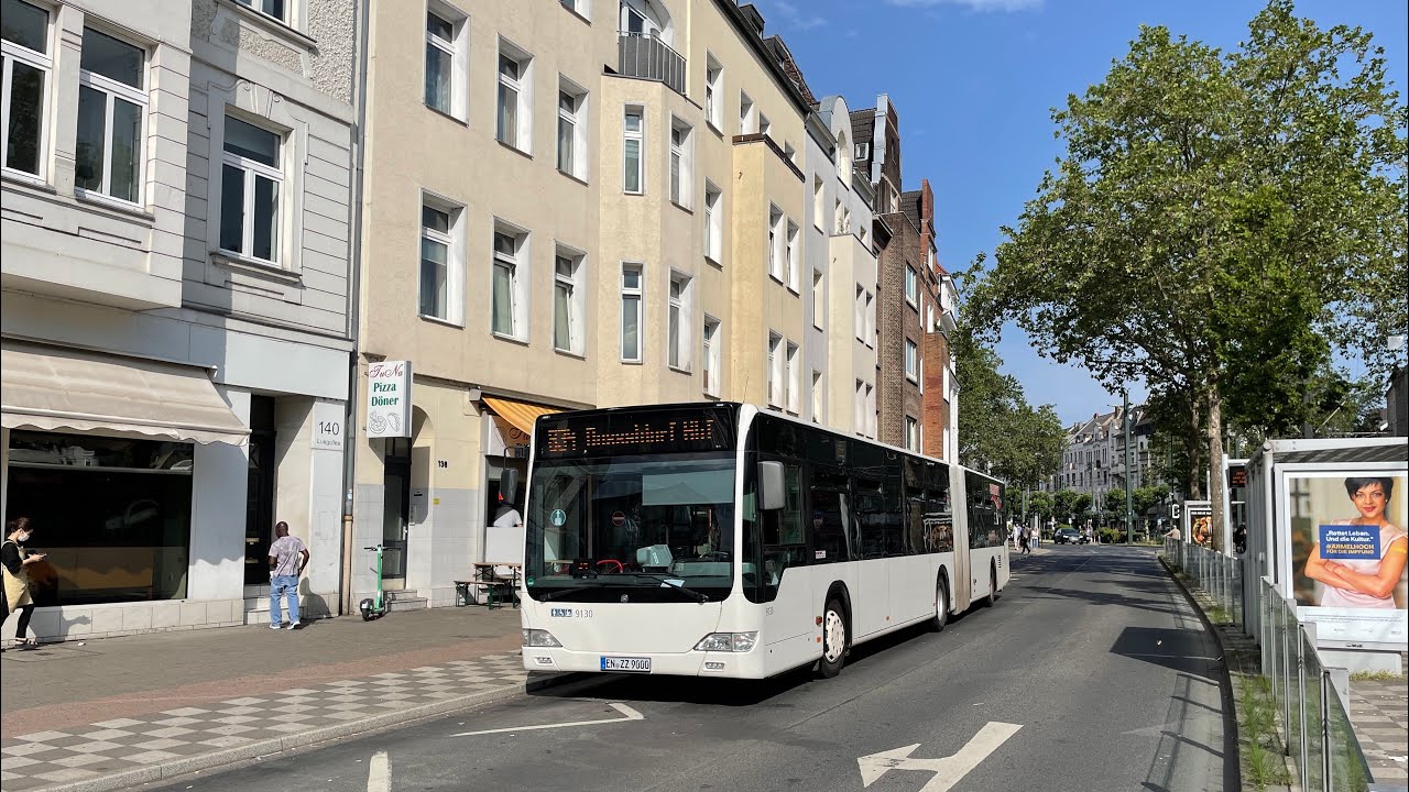 Rheinbahn Düsseldorf Linie 834 Mitfahrt von Belsenplatz bis Heinrichstraße
