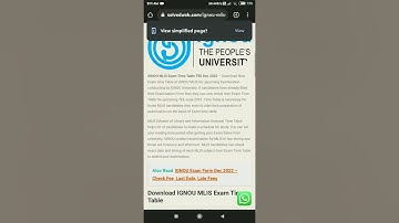 IGNOU MLIS Datesheet Dec 2022 TEE