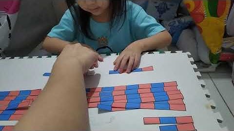 Montessori "Subtraction with the Small Number Rods (with Recording)"