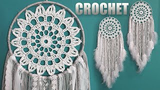 DIY Tutorial l How To Make A Crochet Dreamcatcher ? 🌼 Flower Shaped Doily screenshot 5