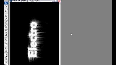 Photoshop CS3 - Electro Text (Tutorial)