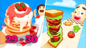 Pancake Run - All Levels Gameplay Walkthrough Android, ios, ( Level 29-30)