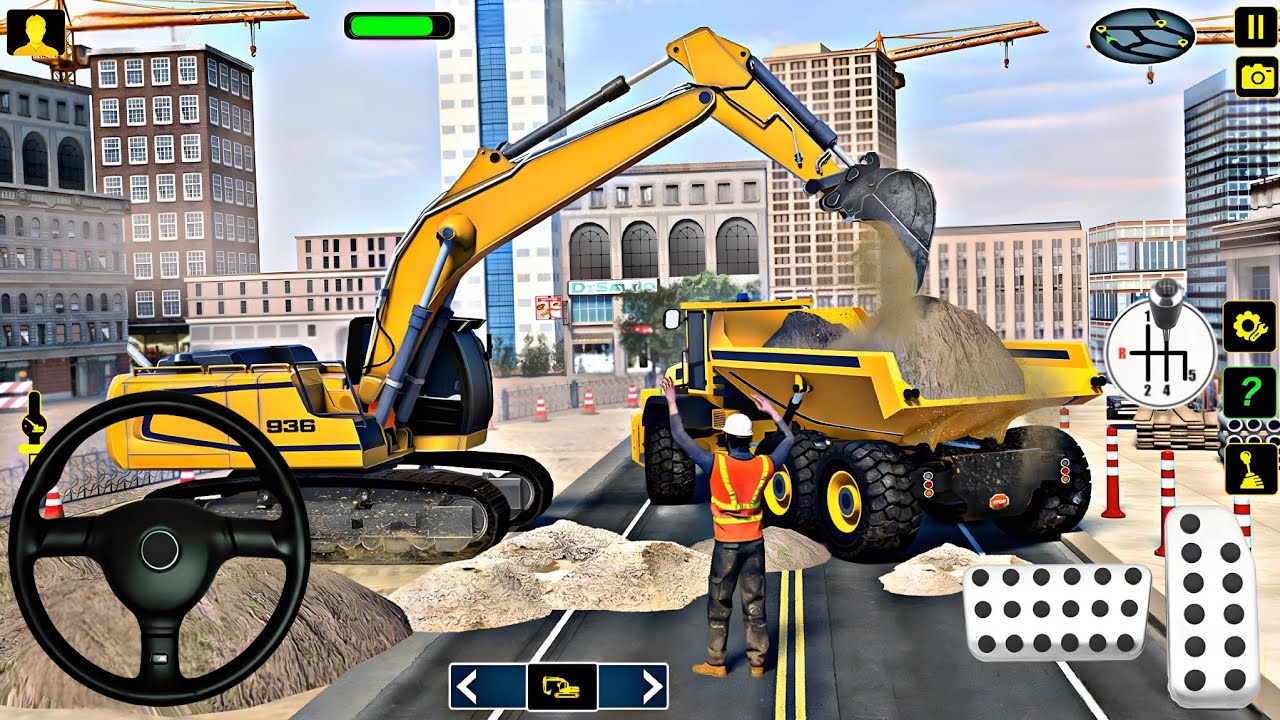 Игровой симулятор строительства зданий 3D | JCB и вождение грузовика