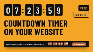 Countdown Timer for WordPress, Wix, Shopify & Squarespace — Easy Tutorial