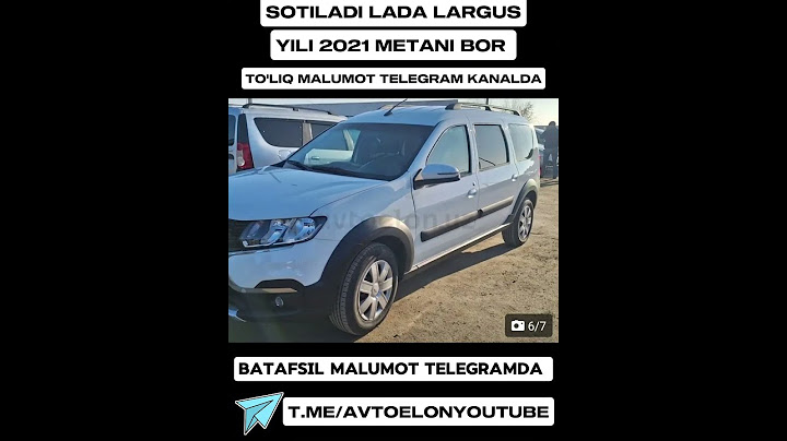 Sotiladi Lada Largus Yili 2021 Xolati Yaxshi To'liq Malumot Egasidan Olasiz +998905588000 ☎️