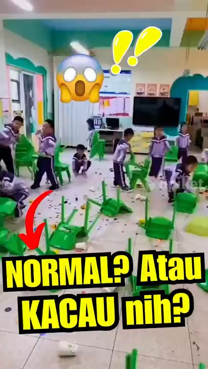 Anak Brantakin Kelas ⁉️ Lucu, Dibikin Kacau Banget 😭🧹 #funnyshorts #lucu #kocak