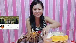 PORK BBQ MUKBANG with online collaboration @Liz EATZ | Lutuing Pachamz