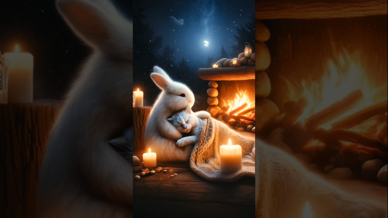 Rabbit saved cat's Life 