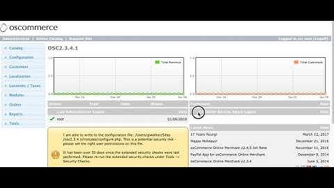 Installing osCommerce customer support module