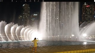 ♥️The Dubai fountain2024 Amazing Dancing musical Fountain Dubaimall البرج الخلیفه النافوره