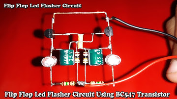 Flip Flop Led Flasher Circuit Using BC547 Transistor