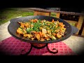 Как правильно и вкусно пожарить картошку. Жарю картошку на Садже. ENG SUB