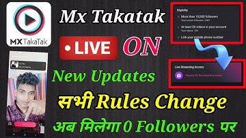 Mx takatak par live kaise aaye 2021| How to Enable live Streaming on Mx Takatak | Live On Mx Takatak
