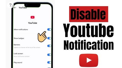 How To Turn Off YouTube Notifications