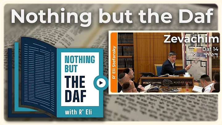 CHAZARAH - Zevachim Daf 14 | "Nothing but the Daf" with R' Eli Stefansky
