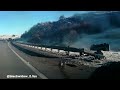 Interstate Rollover Crash - Car Goes Airborne