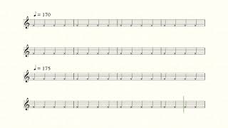 BPM 120-240 Smart Metronome (Accelerating Tempo)