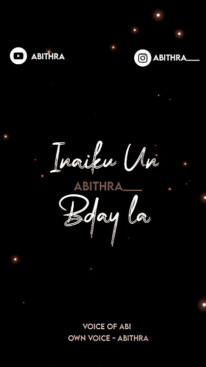 Happy Birthday Brother eh!!! Happy ah iru|Brother Birthday whatsApp status|Own voice|Abithra 💖