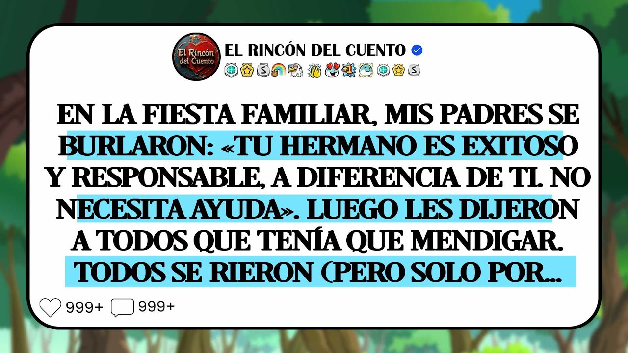 Mis Padres Dijeron: “Tu Hermano Es Exitoso Y Responsable, A Diferencia De Ti…” Pero Luego…