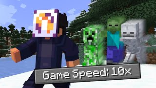 minecraft but the GAME SPEED changes every 3 minutes