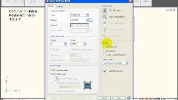 AutoCAD Tutorial - Understanding Associtive Properties of  Hatch and Fill