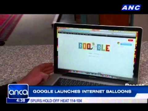 Google launches internet balloons