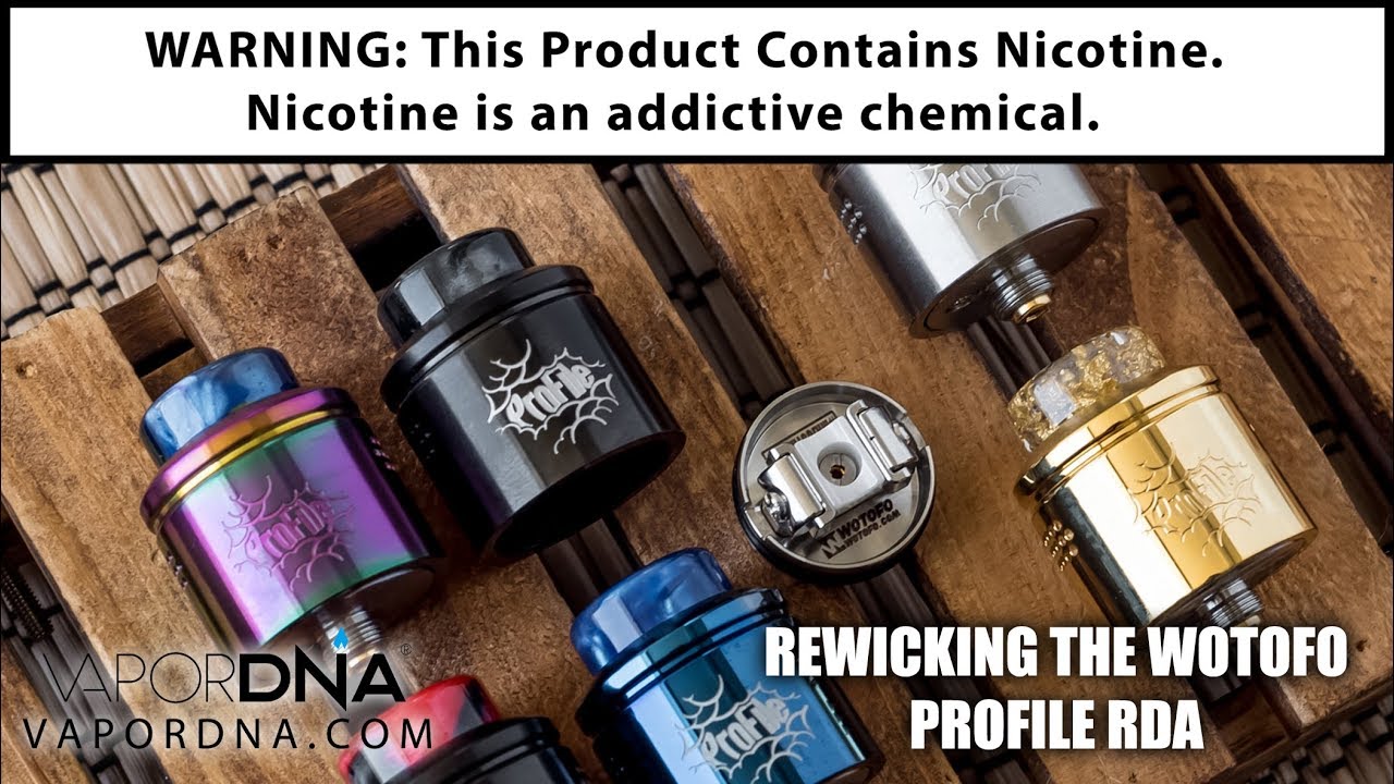 Rewicking The Wotofo Profile RDA Rebuildable Vape Atomizer