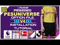 PES 2020 | PESUNIVERSE OPTION FILE V4 INSTALLATION TUTORIAL [PS4]