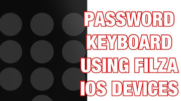 How to change password keyboard on Filza
