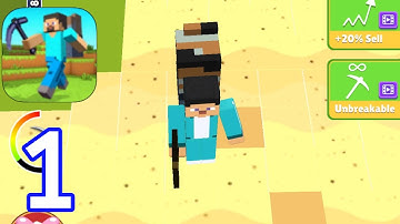 Craft Miner: Stone Block World - Walkthrough Gameplay Level 1 [Part 1]