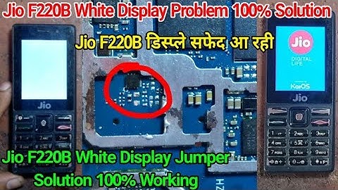 Jio F220B White Display Problem Solution || Jio White Display Solution By A.R. Raja Repair Shop