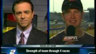 Kurt Busch Talks about his drag Car and his team mate at Atlanta