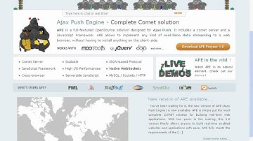 Ajax Push Engine (APE)