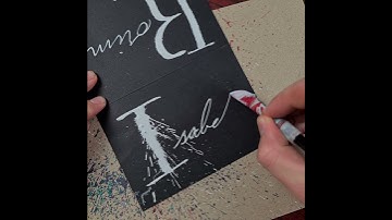 Splatter Calligraphy Name Request no.130