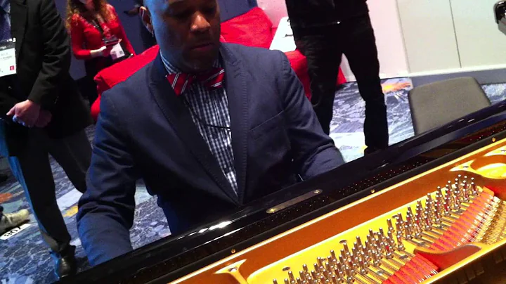 NAMM 2014 Kenneth Crouch at Fazioli pianos for Key...