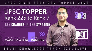 Rank 7 UPSC CSE 2022 | Waseem Ahmad Bhat