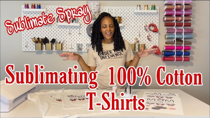 🚨 NEW HACK - Sublimation on Cotton T Shirt using Sublimation Spray! 