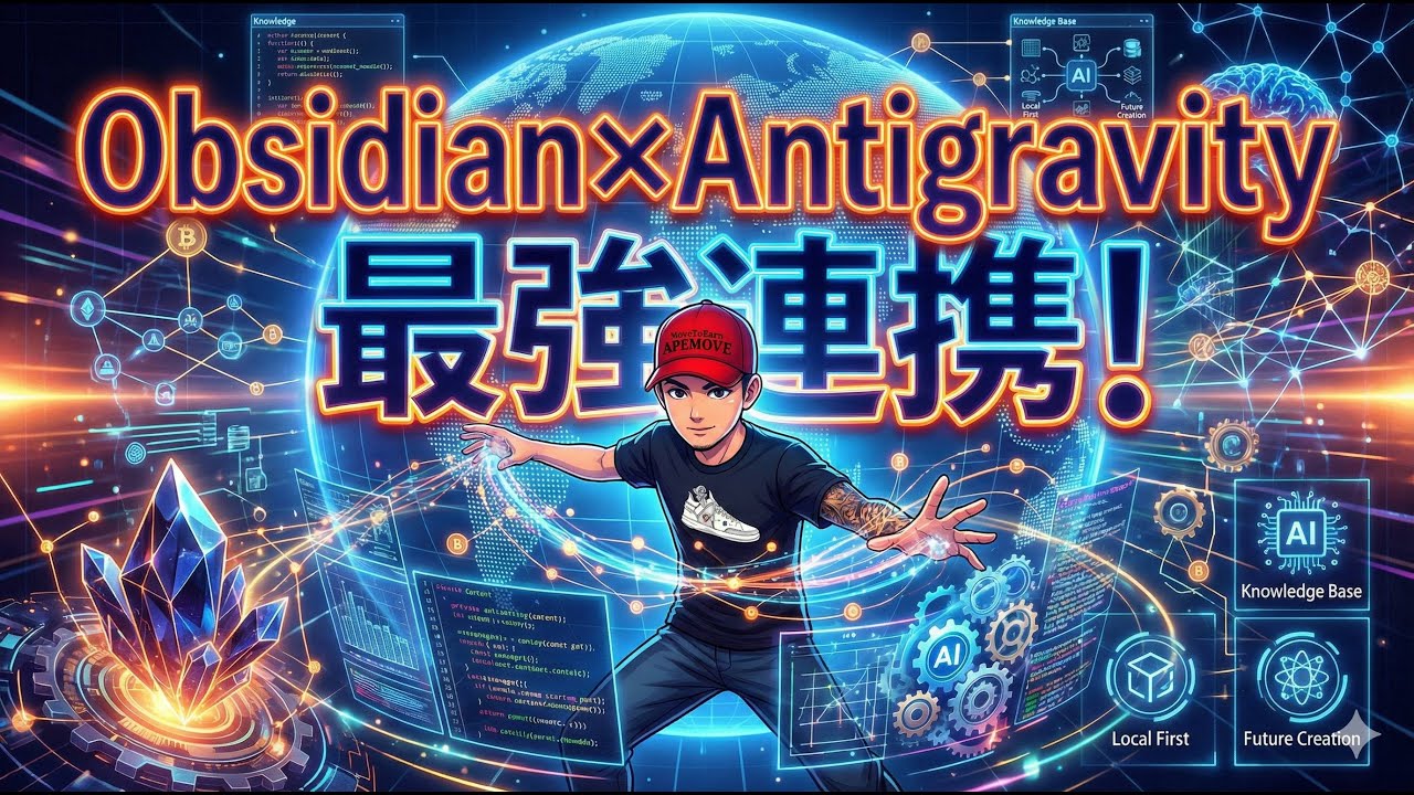 Obsidian×Antigravity最強連携！AIエージェントで「第二の脳」を自動化・具現化する