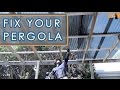 How To Fix A Wooden Pergola - Backyard Renovation Part 2 How To Fix A Wooden Pergola - Backyard Renovation Part 2