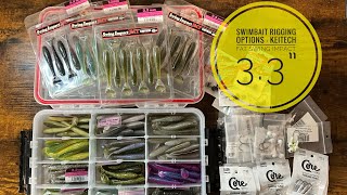 スイムベイト リギング オプション - Keitech FAT スイング インパクト 3.3 インチ