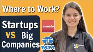Big Companies vs Startups | Which one should you select?