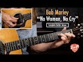 Bob Marley "No woman, No Cry" Easy Beginner Guitar Lesson