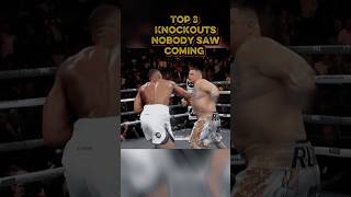 Top 3 Knockouts That Shocked The Boxing World 💀 #boxing #knockout #fighting #boxinghighlights