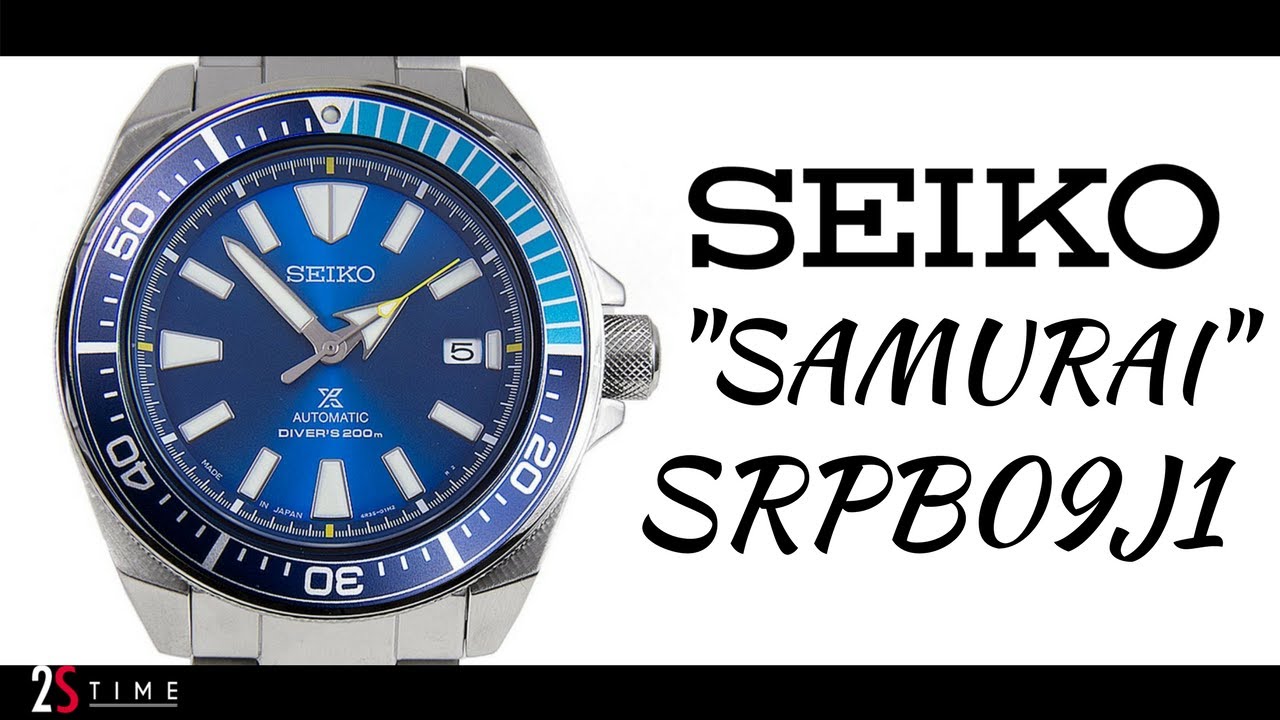 Seiko SAMURAI Blue Lagoon Limited Editions SRPB09J1 Automatic Diver 200m -  YouTube