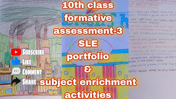 10th class formative assessment-3 English portfolio and subject enrichment activities--/////
