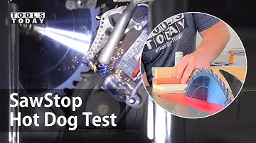 SawStop Hot Dog Test | ToolsToday