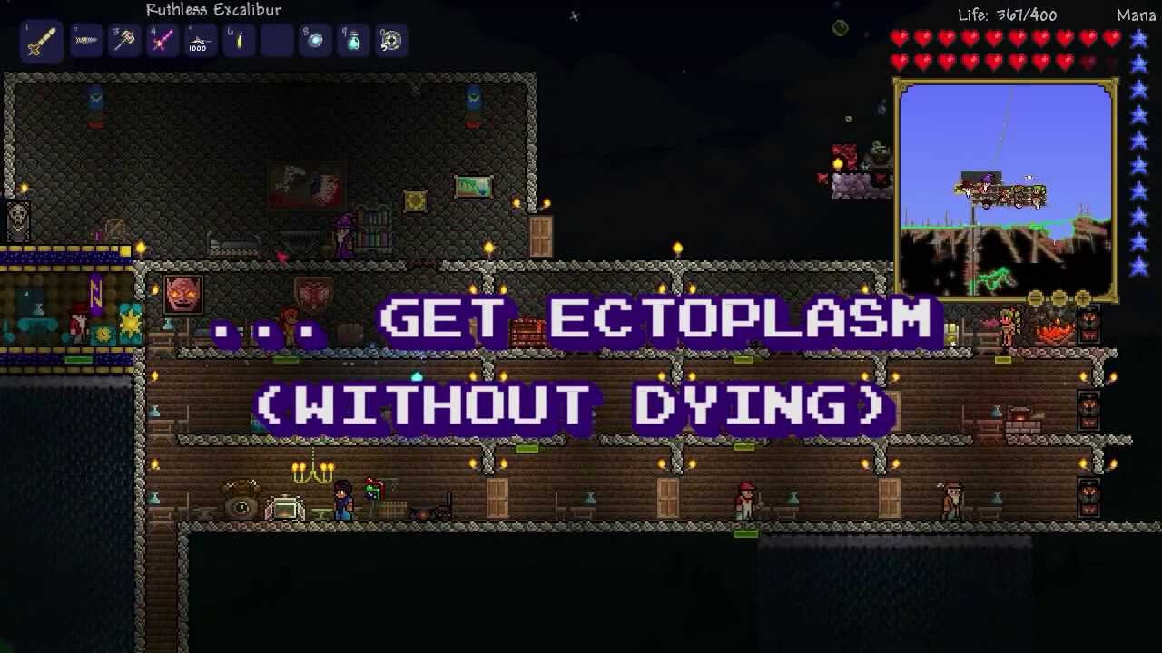 Terraria 1.2: How to get Ectoplasm (without dying) 