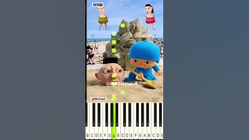 Pocoyo Vad Boyz: Hammoud Habibi Can’t Escape the Sand! 😤🏖️😂 @Mtime4 - Piano Tutorial
