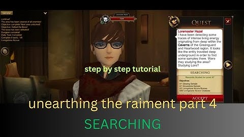 Unearthing the raiment part4. SEARCHING. step by step .haydensik tutorial (tagalog)